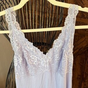 Lace Trim Lilac Chemise Large